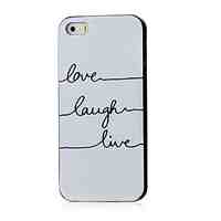 Phrase Pattern Hard Case for iPhone 4/4S