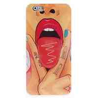 Sexy Lips Tease Design Soft Case for iPhone 6