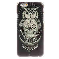 OWL And Skull Design Hard Case for iPhone 6