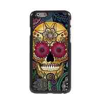 Petal Skull Design Aluminum Hard Case for iPhone 6