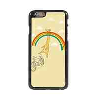 Rainbow and Giraffe Pattern Aluminum Hard Case for iPhone 6