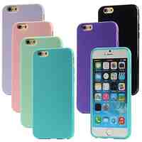 Glossy TPU Soft Cover Case for iPhone 6 (Assorted Colors)