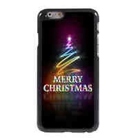 Colorful Merry Christmas Design Aluminum Hard Case for iPhone 6