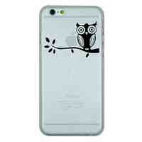 Owl Pattern PC Hard Transparent Back Cover Case for iPhone 6