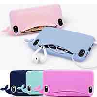 Lovly Silicone Whale Soft Case for iPhone 4/4S (Assorted Colors)