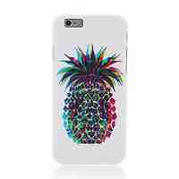 Colored Pineapple Pattern Solid Color TPU Protective Case for iPhone 6