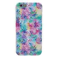 Colored Pineapples Pattern Solid Color TPU Protective Case for iPhone 6