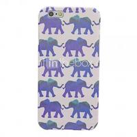 Royalblue Elephants Pattern Solid Color TPU Protective Case for iPhone 6