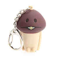 Cartoon Mushroom LED Light with Sound Effects Keychain