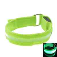 LED Light Screen Arm Band Strap Armband Green (2xCR2032)