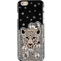 Panther's Head Diamond Pattern Hard Back Case for iPhone 6 Plus