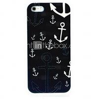 Blue Anchor Pattern Hard Case for iPhone 5/5S