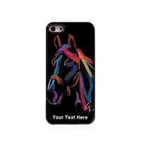 Personalized Phone Case - Watercolor Horse Design Metal Case for iPhone 5/5S