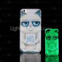 Cat Pattern Glow in the Dark Hard Case for iPhone 6