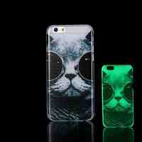 Cat Pattern Glow in the Dark Hard Case for iPhone 6