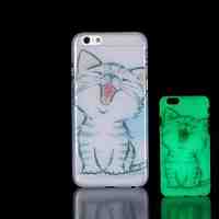 Cat Pattern Glow in the Dark Hard Case for iPhone 6