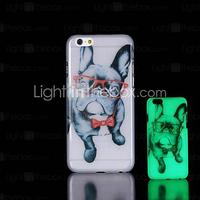 Pug Pattern Glow in the Dark Hard Case for iPhone 6