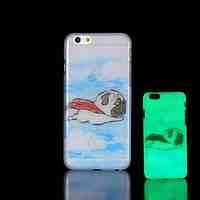 Pug Pattern Glow in the Dark Hard Case for iPhone 6