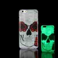 Skull Pattern Glow in the Dark Hard Case for iPhone 6