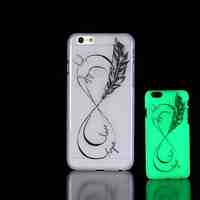 Feather Pattern Glow in the Dark Hard Case for iPhone 6