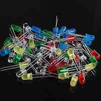 5mm LED Diodes - (Red Yellow  Blue  White Green) (100 PCS)