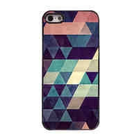 Colorful Triangle Design Aluminium Hard Case for iPhone 5/5S