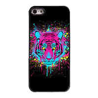 Watercolor Tiger Design Aluminium Hard Case for iPhone 5/5S