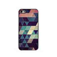 Colorful Triangle Design Aluminium Hard Case for iPhone 4/4S