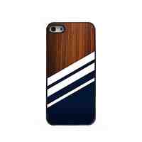 Black Stripe Design Aluminium Hard Case for iPhone 4/4S