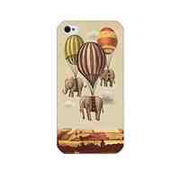 Elephant Balloon Pattern Back Case for iPhone 4/4S