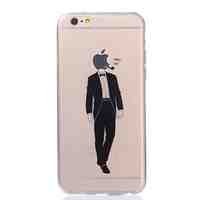 Gentle Man Pattern TPU Soft Case for iPhone 6