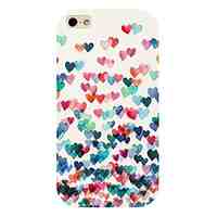 Colorful Heart Pattern Back Case for iPhone 4/4S