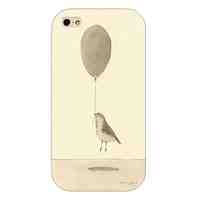 Ballon Birds Pattern Back Case for iPhone 4/4S