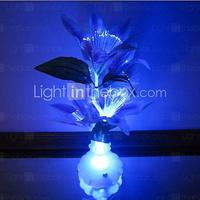 Colorful Flowers Vase Optical Fiber Flowers LED Nigth Light