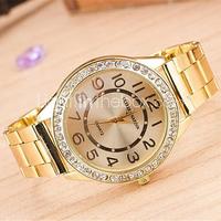 Women's Fashion Circular Alloy  Quartz  Watch