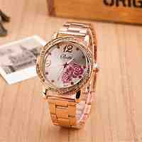 Women's Fashion Circular Roses Alloy  Quartz Watch
