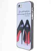 Cartoon High-heeled Shoes Pattern Back Case for iPhone 5/5S