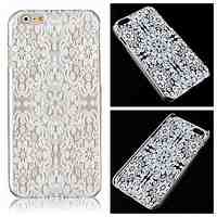 Snowflake Fine Pattern Transparent Hard Back Case for iPhone 6