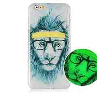 Lion Luminated Pattern Hard Back Case for iPhone 6