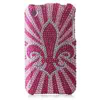 Rose Bottom Flower Bling Case PC Hard Case for iPhone 3G/3GS