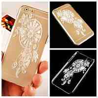 Flower Dreamcatcher Pattern Transparent Back Case for iPhone 6