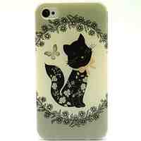 The Little Cat Pattern TPU Soft Case for iPhone 4/4S