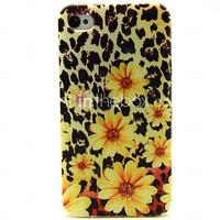 Leopard Huang Juhua Pattern TPU Soft Case for iPhone 4/4S