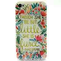 Around The Flowers Pattern TPU Soft Case for iPhone 4/4S