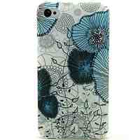 Lotus Leaf Pattern TPU Soft Case for iPhone 4/4S