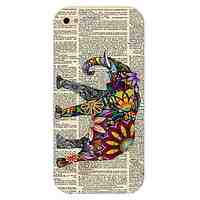 Stamp Elephant Pattern Hard Back Case for iPhone 4/4S