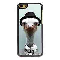 Lovely Ostrich Pattern Aluminum Hard Case for iPhone 5C