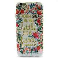 Around The Flowers Pattern TPU Soft Case for iPhone 6