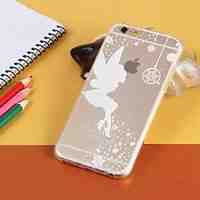 Decorative pattern Transparent TPU Pattern Soft Case for iPhone 6