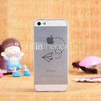 Creative Pattern Transparent TPU Pattern Soft Case for iPhone 5/5S